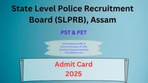 Assam Police SI Admit Card
