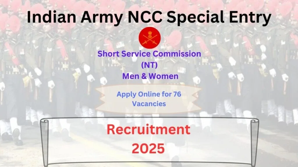 Indian Army NCC Special Entry
